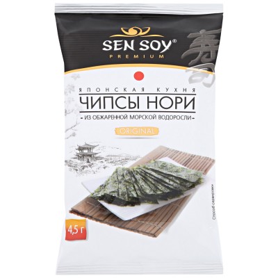 Сэн Сой Original чипсы-нори премиум из морской водоросли 4,5г