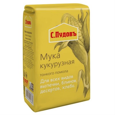 Мука "С.Пудовъ" Кукурузная 450 гр
