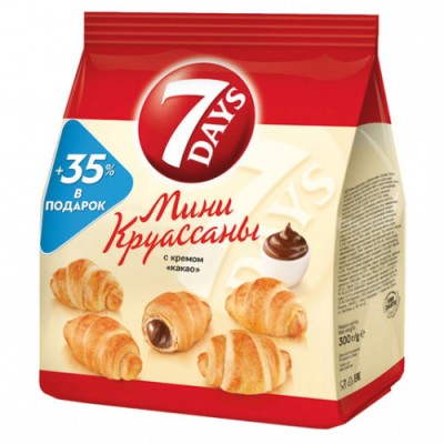 Мини-Круассаны "7Days" Какао 300 гр.