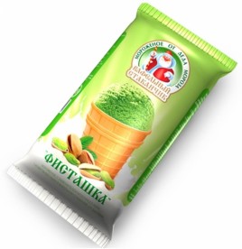 Мороженое ваф. стак. с фисташкой 100г Мороженое от Деда Мороза