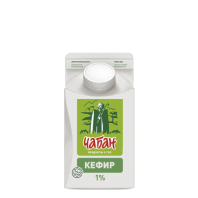 БЗМЖ Кефир "Чабан" 1% 450гр ПюрПак