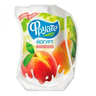 АКЦИЯ!!! БЗМЖ Йогурт питьевой Фруате персик-грушка 950гр 1,5%