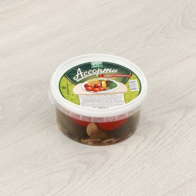 Ассорти Черри и корнишоны 500г ФЭГ