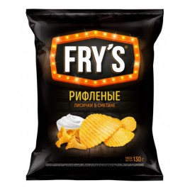 Чипсы Фрайс лисички в сметане 130г