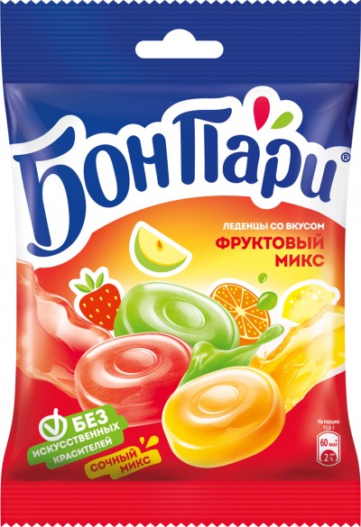 Леденцы Фрукт.микс БонПари 75г