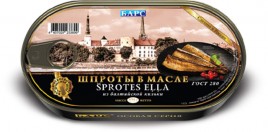 Шпроты из балт кильки .Барс 175г.