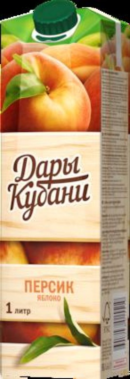 Сок Дары Кубани Яблоко/персик 1л