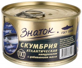 Скумбрия Знаток 240гр ж/б