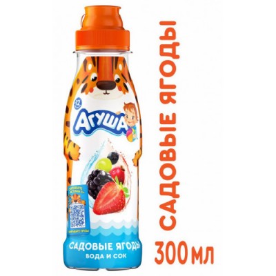 Вода с соком Агуша Садовые ягоды  300мл.