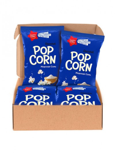 Воздушная кукуруза Happy Corn с морской солью 50г