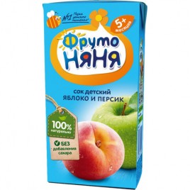 Сок ФрутоНяня яблок -персик неосвет.0,2г