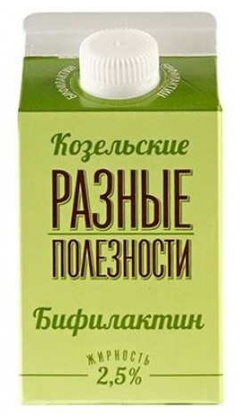БЗМЖ Бифилактин 2,5% п/п 450гр Козельский
