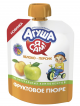 БЗМЖ Пюре яблоко, персик Я сам  Агуша 90г пауч