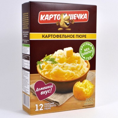 Пюре картофельное быстрого приготовления "КАРТОШЕЧКА" 300гр