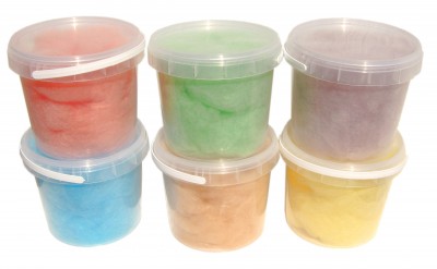 Сладкая вата "МУМИ-СЛАСТИ" в ассортименте 50гр ведро