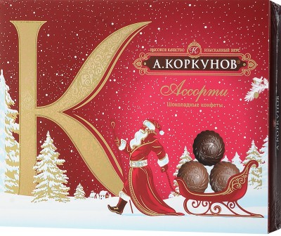 Конфеты Коркунов темный и молочсный шоколад 110г