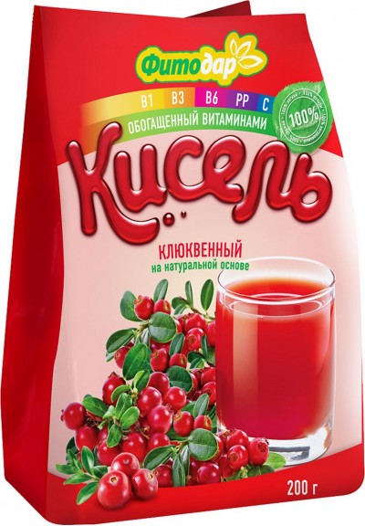 Кисель Фитодар Клюквенный 200гр