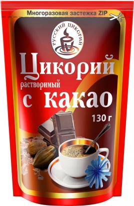 Цикорий какао  растворимый 130гр Русский цикорий