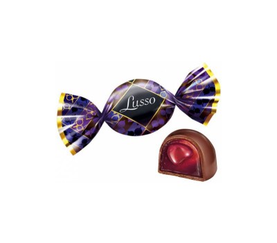 Конфеты Lusso со вкусом черной смородины 1кг Яшкино