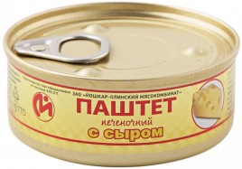 Паштет Люкс печ. с сыром ж/б 100г. Йошкар-Ола