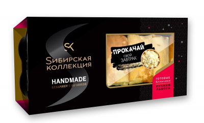 Блинчики с творогом 400г. Сибирская коллекция
