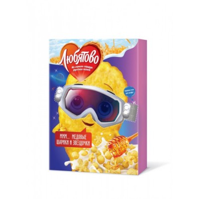 Медовые шарики и звездочки "Любятово" 200г. кор.
