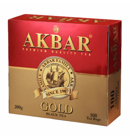 Чай Акбар Золотой 100пак 200г