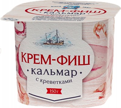 Крем-Фиш Кальмар с креветками 150гр