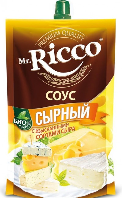 Соус Mr.Ricco Сырный 210г.дой-пак