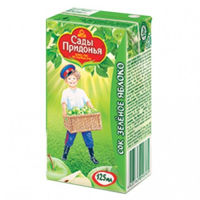 Сок Яблоко зеленый "Сады придонья" 125мл