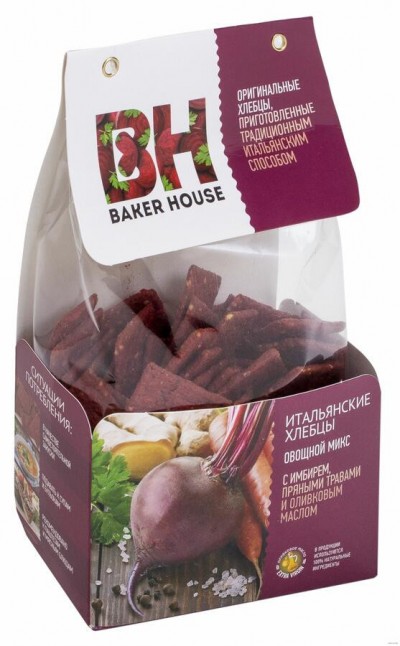 Хлебцы Baker House Овощной микс 250г