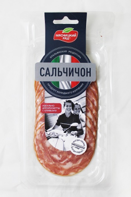 АКЦИЯ!!! Колбаса с/к "Сальчичон" нарезка 90гр охл Мясн/ряд