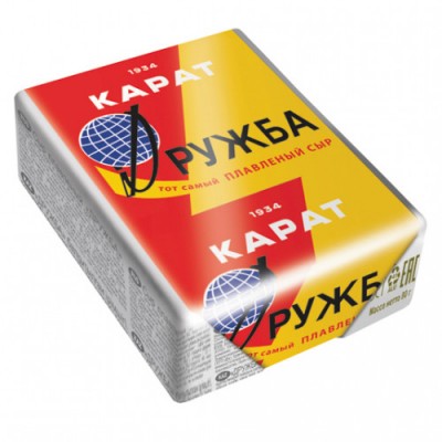 БЗМЖ Сыр плавленый Дружба 45% Карат (фол) 90г