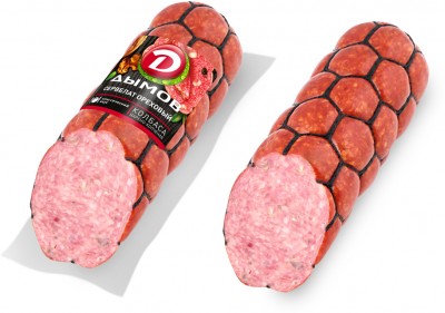 АКЦИЯ!!! Сервелат Ореховый в/к в/у 330г срез Дымов