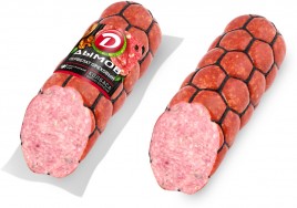 АКЦИЯ!!! Сервелат Ореховый в/к в/у 330г срез Дымов