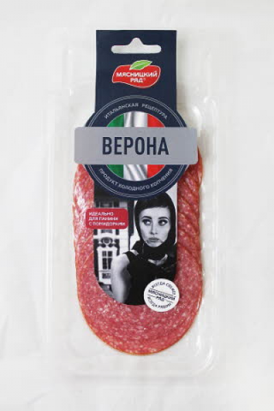 АКЦИЯ!!! Колбаса сыровял. "Верона" нарез. 90г Мясн/ряд