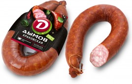 Колбаса краковская ГОСТ п/к вак. 400г Дымов