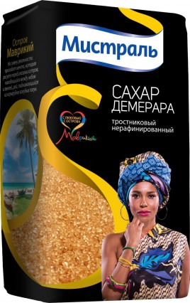 Мистраль Сахар коричн. Демерара 0,9кг