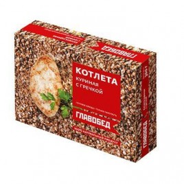 Котлета куриная с гречкой 300гр Главобед