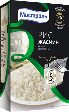 Мистраль Рис Жасмин вар./пакет 5*80г