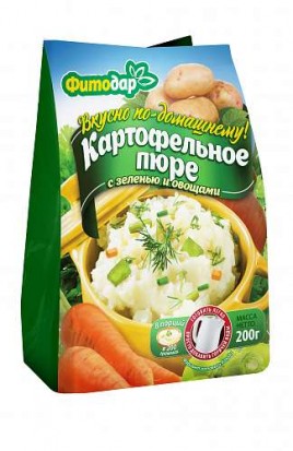 Картошечка Картофельное пюре с зеленью и овощами 200гр Фитодар