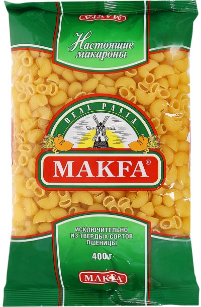 Макфа Макаронные изделия Улитки 400гр