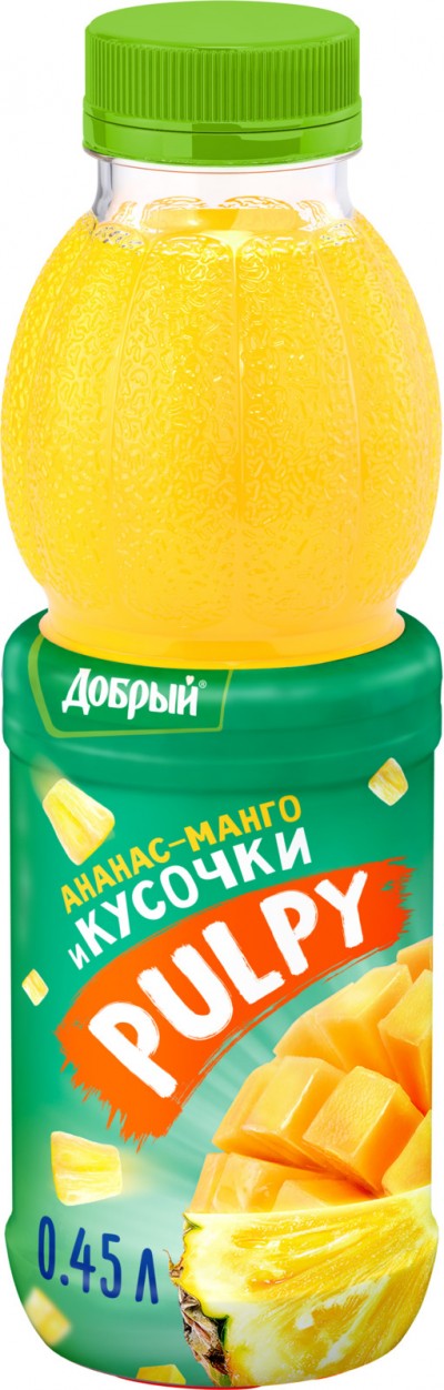 Сок Добрый Палпи Ананас 045л