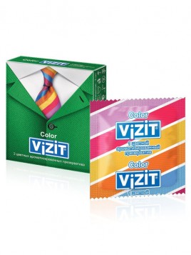 Презервативы VIZIT Color 3шт