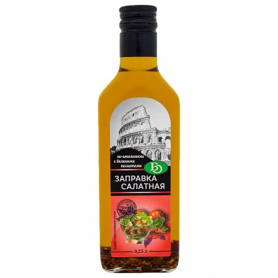 Заправка салатная "БО" по-итальянски с вяленными томатами ст/б 250мл
