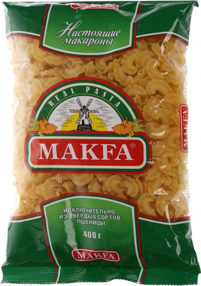 Макфа Макаронные изделия Гребешки 400г