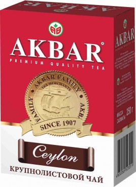 Чай Акбар Цейлон с медалью 250г