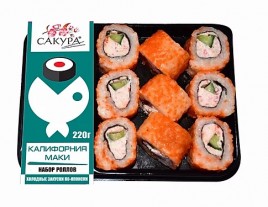 Набор роллов Калифорния маки 260г Великоросс