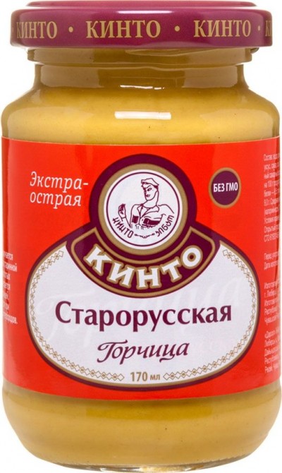 Горчица Кинто "Старорусская" острая 175мл