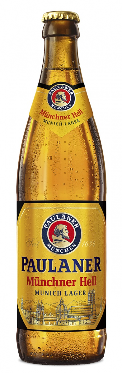 Пиво светлое " Пауланер Мюнхенское" 0,5л 4,9%ст/б